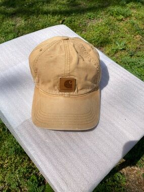 Carhartt Hat Cap Strap Back Canvas Brown Cotton Mens Work Wear Adjustable 2010